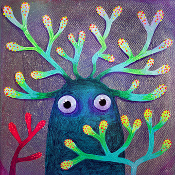 red vine watcher by Elina Pasok print